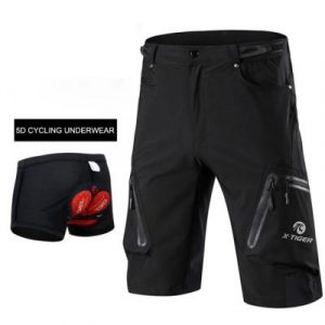 MTB Sykkelshorts - Svart med gel, M