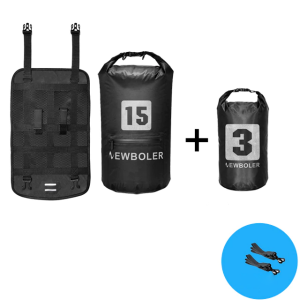 Vanntette Sykkelhåndtakvesker - Stil 2 Svart 18L