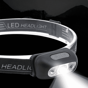 LED Oppladbar Vanntett Hodelykt for Fotturer