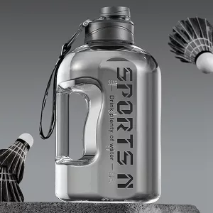 Sports Large Capacity Water Bottle - Grey