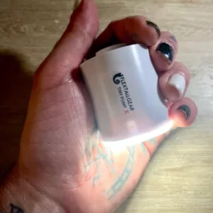 Mottatt elektrisk luftpumpe bærbar oppblåsingsenhet fra kunde S***y.